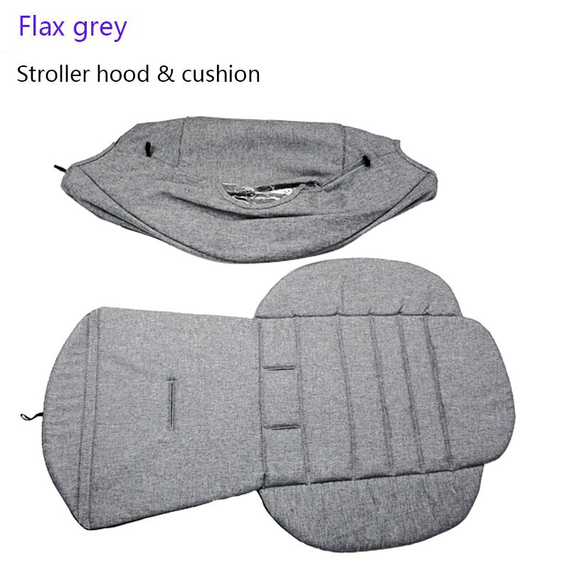 Stroller Hood & Mattress For 175 Yoya Baby Throne Oxford Cloth Back With Mesh Pockets Yoya Stroller Accessories Cushion For Yoyo