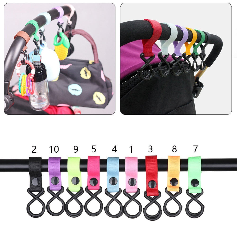 2pcs/set New Baby Stroller Accessories Plastic Baby Car Carriage Magic Stick Hook Pram Pushchair Hanger Hanging Hook