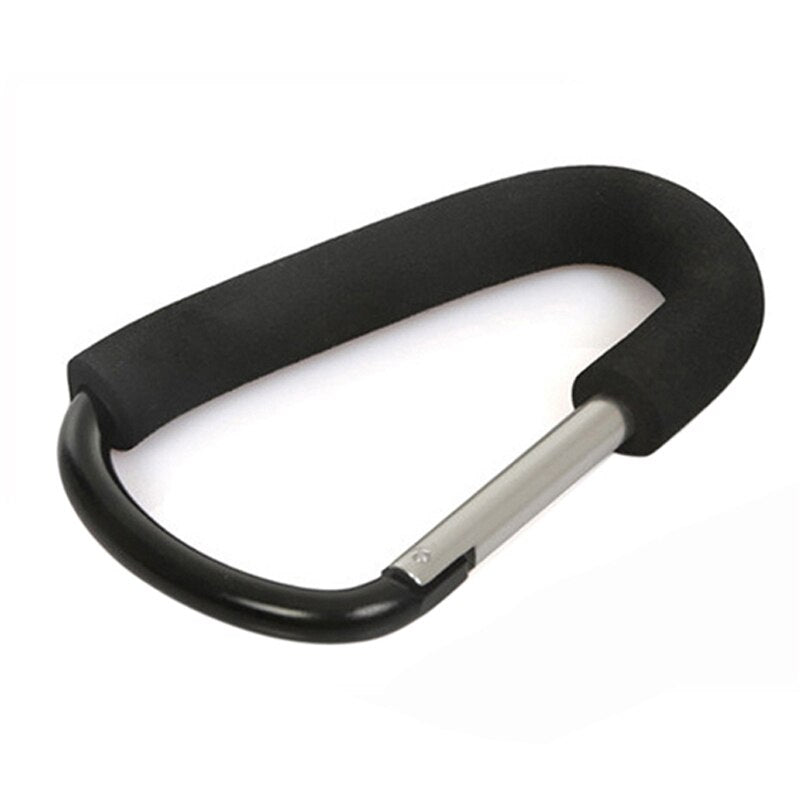 Stroller Hooks Aluminium Baby Stroller Hook Metal Carabiner Shopping Bag Carriage Hooks Pushchair Baby Accessories Stroller Hook