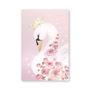Canvas Prints Poster Wall Artwork Nordic Painting Swan Princess Baby Girls Modern Living Room Pictures Home Decoration Modular