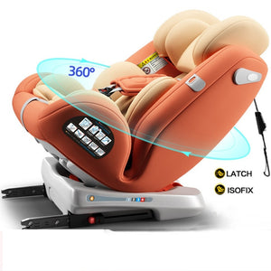 Carmin Baby Car Safety Seat Forward And Reverse 360 Degree Rotation 6M-12Y Can Sit Can Sleep Child Car Seat BB Chair