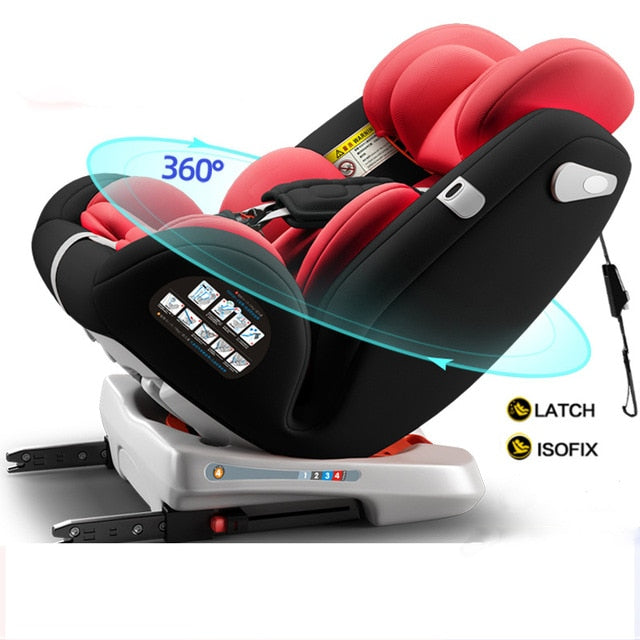 Carmin Baby Car Safety Seat Forward And Reverse 360 Degree Rotation 6M-12Y Can Sit Can Sleep Child Car Seat BB Chair