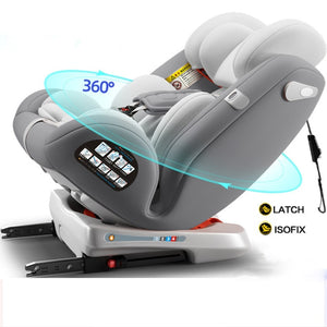 Carmin Baby Car Safety Seat Forward And Reverse 360 Degree Rotation 6M-12Y Can Sit Can Sleep Child Car Seat BB Chair