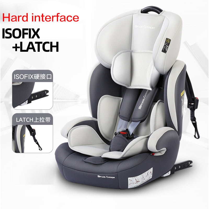 Protable Simple Child Car Safety Seats  Easy Folding Car Seat Booster Height Can Adjustable Isofix Interface 9M-12Y