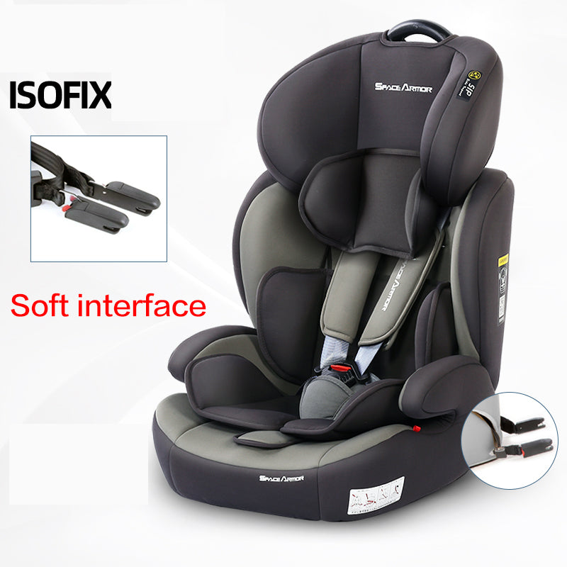 Protable Simple Child Car Safety Seats  Easy Folding Car Seat Booster Height Can Adjustable Isofix Interface 9M-12Y
