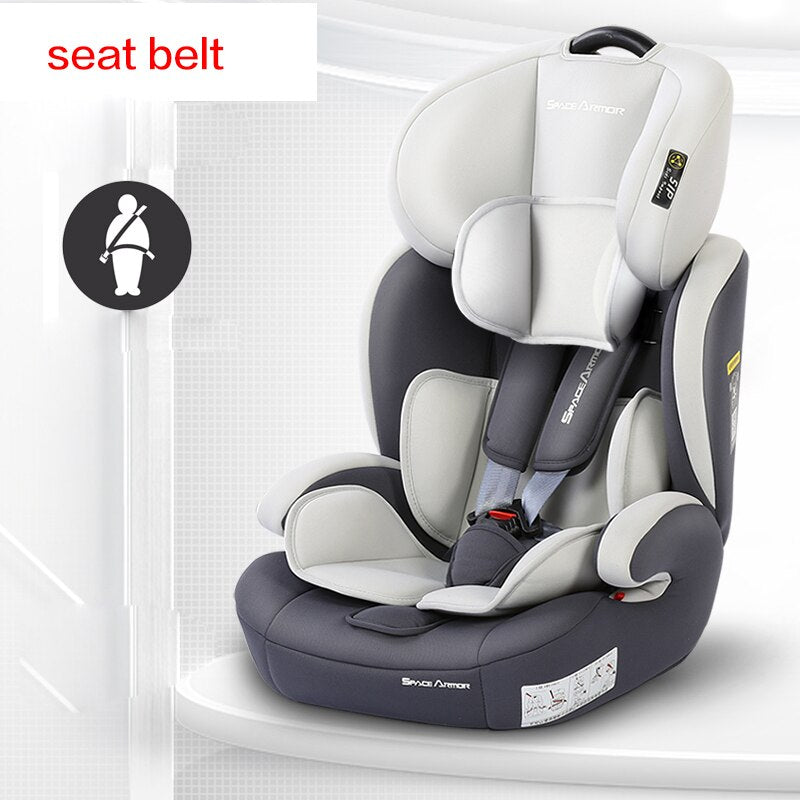Protable Simple Child Car Safety Seats  Easy Folding Car Seat Booster Height Can Adjustable Isofix Interface 9M-12Y