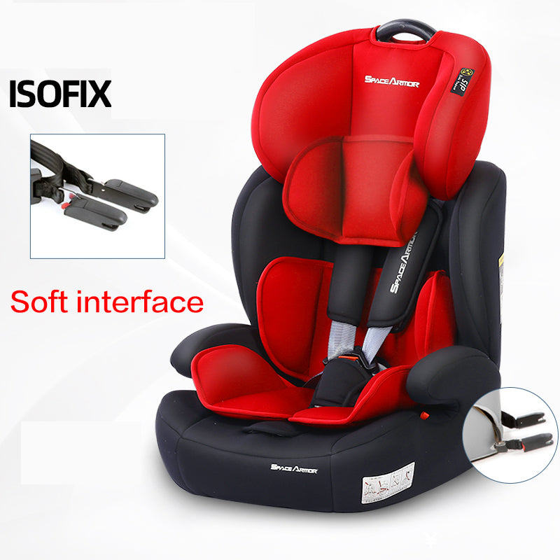 Protable Simple Child Car Safety Seats  Easy Folding Car Seat Booster Height Can Adjustable Isofix Interface 9M-12Y