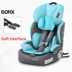 Protable Simple Child Car Safety Seats  Easy Folding Car Seat Booster Height Can Adjustable Isofix Interface 9M-12Y