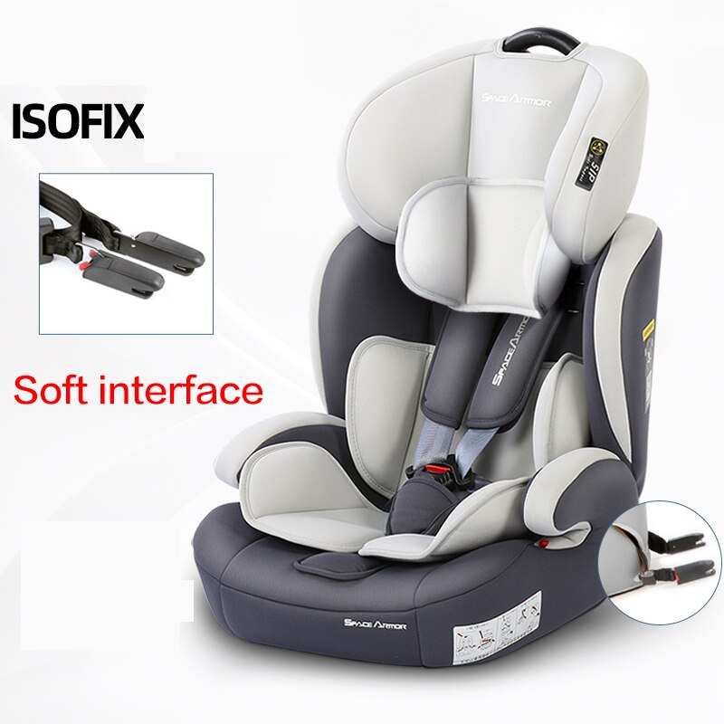 Protable Simple Child Car Safety Seats  Easy Folding Car Seat Booster Height Can Adjustable Isofix Interface 9M-12Y