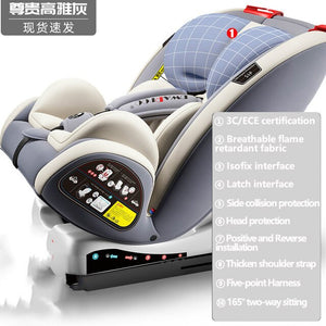 Baby Safety Car Seat Support Isofix and Latch Interface 0-12y Two-way Installation Winter Portable Children's Safety Car Seat