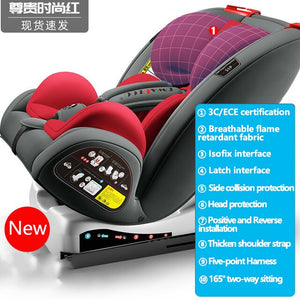 Baby Safety Car Seat Support Isofix and Latch Interface 0-12y Two-way Installation Winter Portable Children's Safety Car Seat