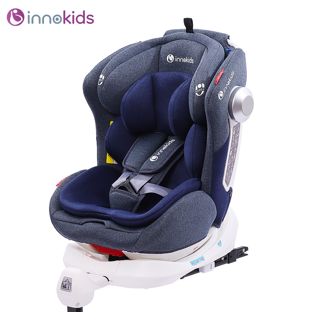 Child car seat 0-12 years old baby baby car portable 360 degree rotating seat ISOFIX interface